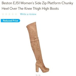 Over the knee thigh high boots